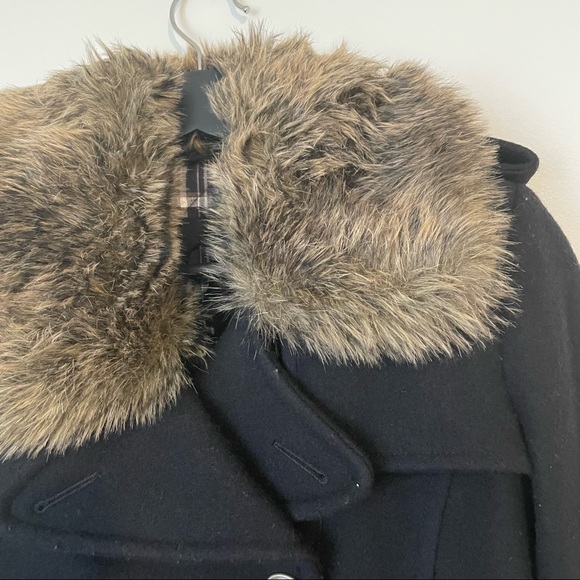 Aritzia Community | Cadet Military Style Wool Peacoat | Black | XS - Picture 4 of 9